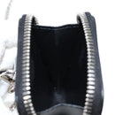 PRADA Necklace Strap Pouch Triangle Panel Silver Tone Auth 118871M-25