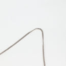 PRADA Necklace Strap Pouch Triangle Panel Silver Tone Auth 118871M-9