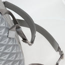 Christian Dior CD Diamond Backpack PVC Gray Auth 118893M-15