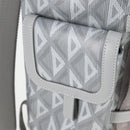 Christian Dior CD Diamond Backpack PVC Gray Auth 118893M-21