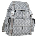 Christian Dior CD Diamond Backpack PVC Gray Auth 118893M-1
