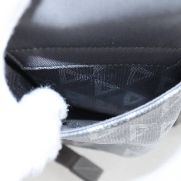 Christian Dior CD Diamond Backpack PVC Gray Auth 118893M