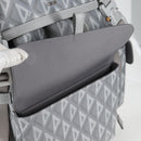 Christian Dior CD Diamond Backpack PVC Gray Auth 118893M-24