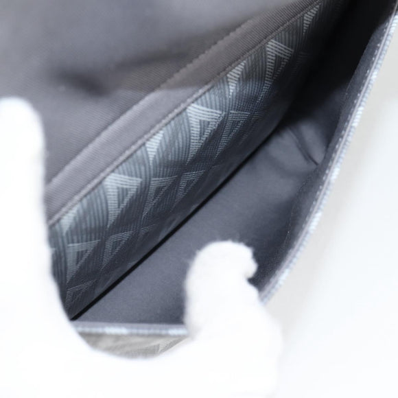 Christian Dior CD Diamond Backpack PVC Gray Auth 118893M