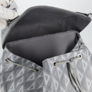Christian Dior CD Diamond Backpack PVC Gray Auth 118893M-27