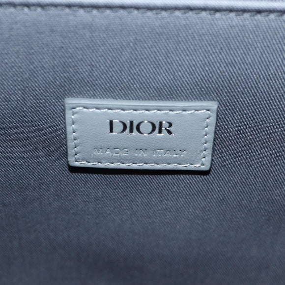 Christian Dior CD Diamond Backpack PVC Gray Auth 118893M