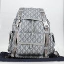 Christian Dior CD Diamond Backpack PVC Gray Auth 118893M-12