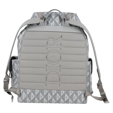 Christian Dior CD Diamond Backpack PVC Gray Auth 118893M - 0