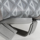 Christian Dior CD Diamond Backpack PVC Gray Auth 118893M-7