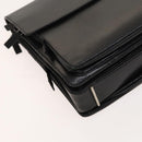 GUCCI Business Bag Leather 2way Black Silver Auth 118896-15
