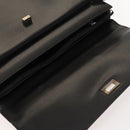 GUCCI Business Bag Leather 2way Black Silver Auth 118896-19