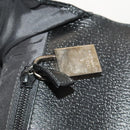 GUCCI Business Bag Leather 2way Black Silver Auth 118896-11