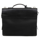 GUCCI Business Bag Leather 2way Black Silver Auth 118896-2