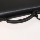 GUCCI Business Bag Leather 2way Black Silver Auth 118896-7