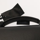 GUCCI Business Bag Leather 2way Black Silver Auth 118896-14