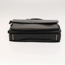 GUCCI Business Bag Leather 2way Black Silver Auth 118896-5