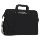 GUCCI Hand Bag Nylon Black Silver 015 3707 Auth 118899-1