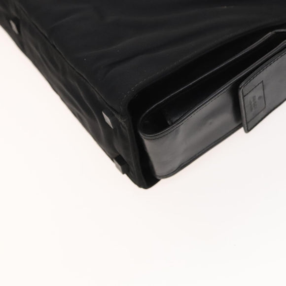 GUCCI Hand Bag Nylon Black Silver 015 3707 Auth 118899