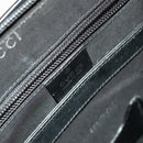 GUCCI Hand Bag Nylon Black Silver 015 3707 Auth 118899-20