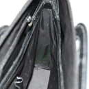 GUCCI Hand Bag Nylon Black Silver 015 3707 Auth 118899-21