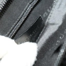 GUCCI Hand Bag Nylon Black Silver 015 3707 Auth 118899-12