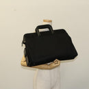 GUCCI Hand Bag Nylon Black Silver 015 3707 Auth 118899-24