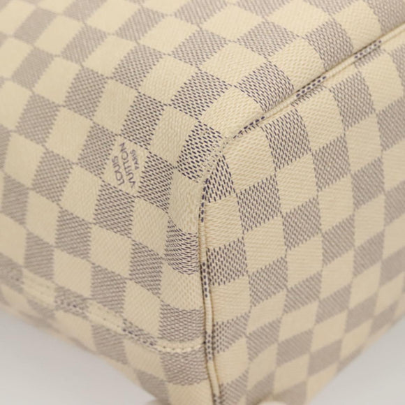 LOUIS VUITTON Damier Azur Neverfull MM Tote Bag N41605 LV Auth 118906