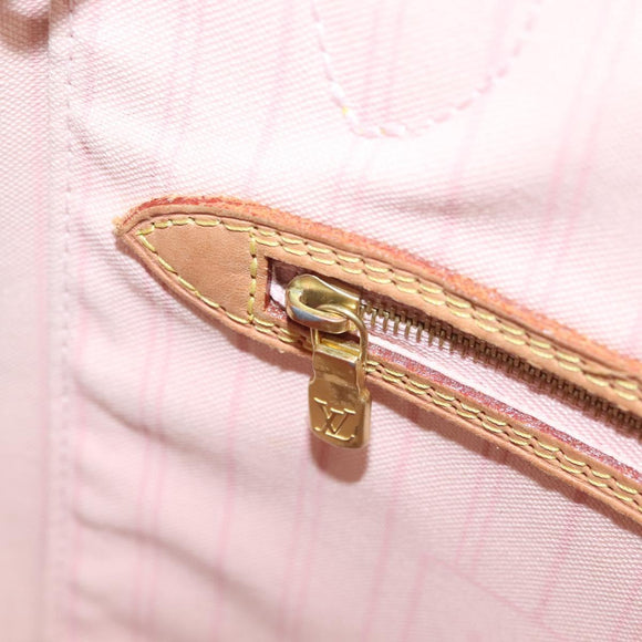 LOUIS VUITTON Damier Azur Neverfull MM Tote Bag N41605 LV Auth 118906