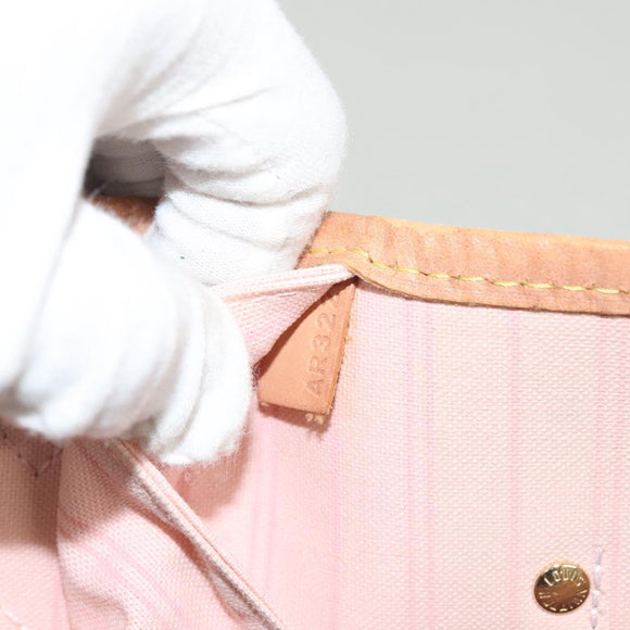 LOUIS VUITTON Damier Azur Neverfull MM Tote Bag N41605 LV Auth 118906