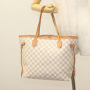 LOUIS VUITTON Damier Azur Neverfull MM Tote Bag N41605 LV Auth 118906-29