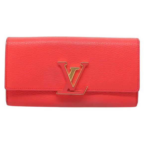 LOUIS VUITTON Portefeuille Capsine Wallet Taurillon Leather M69068 Auth 118907