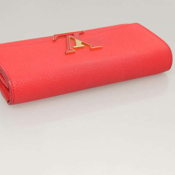 LOUIS VUITTON Portefeuille Capsine Wallet Taurillon Leather M69068 Auth 118907