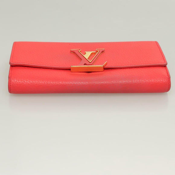 LOUIS VUITTON Portefeuille Capsine Wallet Taurillon Leather M69068 Auth 118907