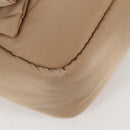 PRADA Hand Bag Nylon 2way Beige Gold Auth 118908SM-15