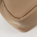 PRADA Hand Bag Nylon 2way Beige Gold Auth 118908SM-17