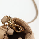 PRADA Hand Bag Nylon 2way Beige Gold Auth 118908SM-9