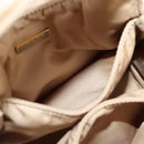 PRADA Hand Bag Nylon 2way Beige Gold Auth 118908SM-20