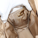 PRADA Hand Bag Nylon 2way Beige Gold Auth 118908SM-22