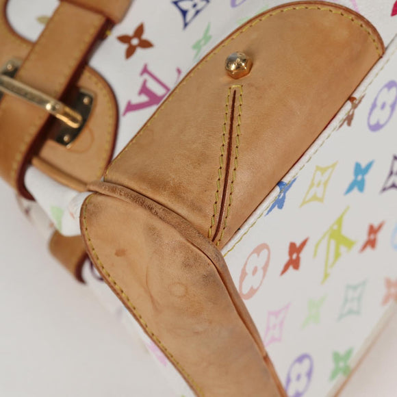 LOUIS VUITTON Monogram Multicolor Claudia Hand Bag White M40193 LV Auth 118928A
