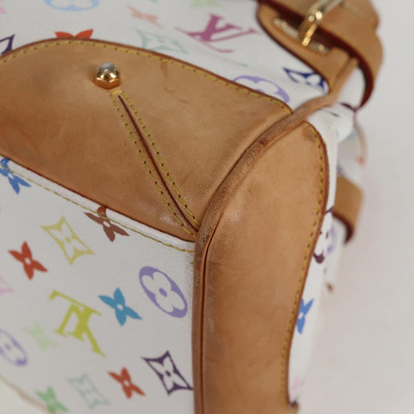 LOUIS VUITTON Monogram Multicolor Claudia Hand Bag White M40193 LV Auth 118928A