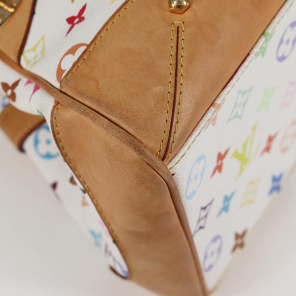 LOUIS VUITTON Monogram Multicolor Claudia Hand Bag White M40193 LV Auth 118928A