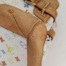 LOUIS VUITTON Monogram Multicolor Claudia Hand Bag White M40193 LV Auth 118928A-16