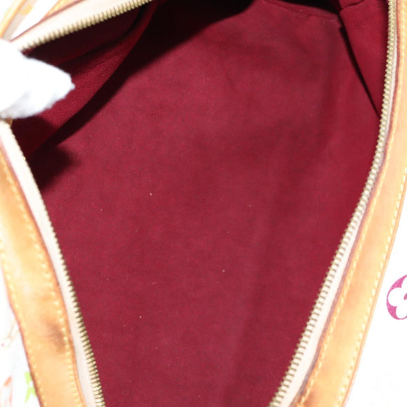 LOUIS VUITTON Monogram Multicolor Claudia Hand Bag White M40193 LV Auth 118928A