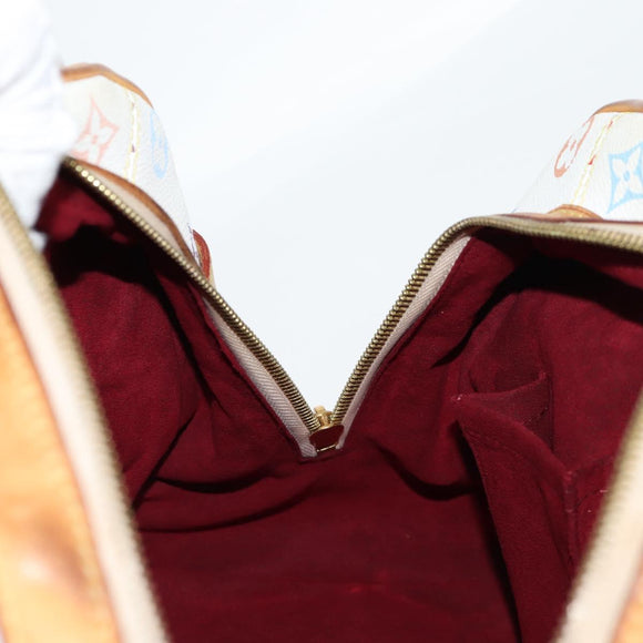 LOUIS VUITTON Monogram Multicolor Claudia Hand Bag White M40193 LV Auth 118928A