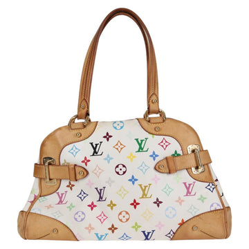 LOUIS VUITTON Monogram Multicolor Claudia Hand Bag White M40193 LV Auth 118928A - 0