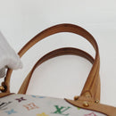 LOUIS VUITTON Monogram Multicolor Claudia Hand Bag White M40193 LV Auth 118928A-8