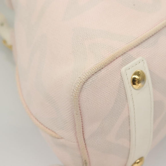 LOUIS VUITTON Cruise Line Taicienne PM Bag Canvas Pink M95672 LV Auth 118931