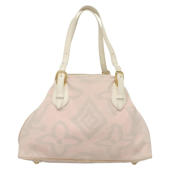 LOUIS VUITTON Cruise Line Taicienne PM Bag Canvas Pink M95672 LV Auth 118931