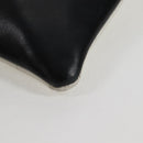 CHANEL Cambon Line Shoulder Bag Lamb Skin White Silver CC Auth 118933V-14