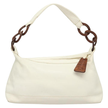 CHANEL Hand Bag Caviar Skin White CC Auth 118934 - 0